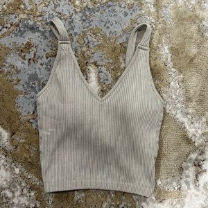 Crop tank with built in bra